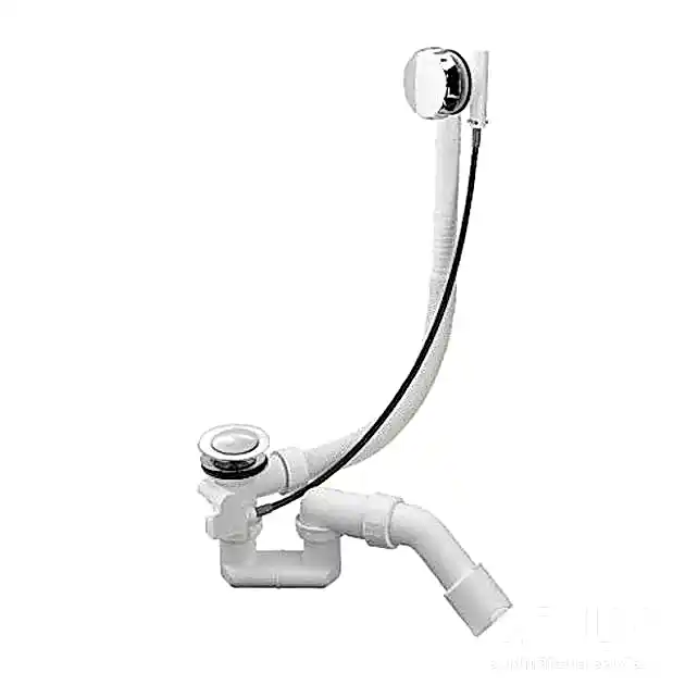 Aquatek Слив-перелив п/автомат WIRQUIN для ванны с внешним кабелем L=700 мм регулируем.сифоном, вентиль и клапан латунь хром ST-0000010