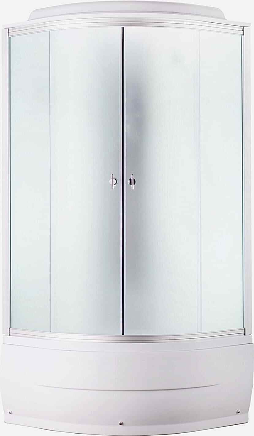 Душевая кабина Aquapulse 4001D fabric white; 80*80*45 (в/п)