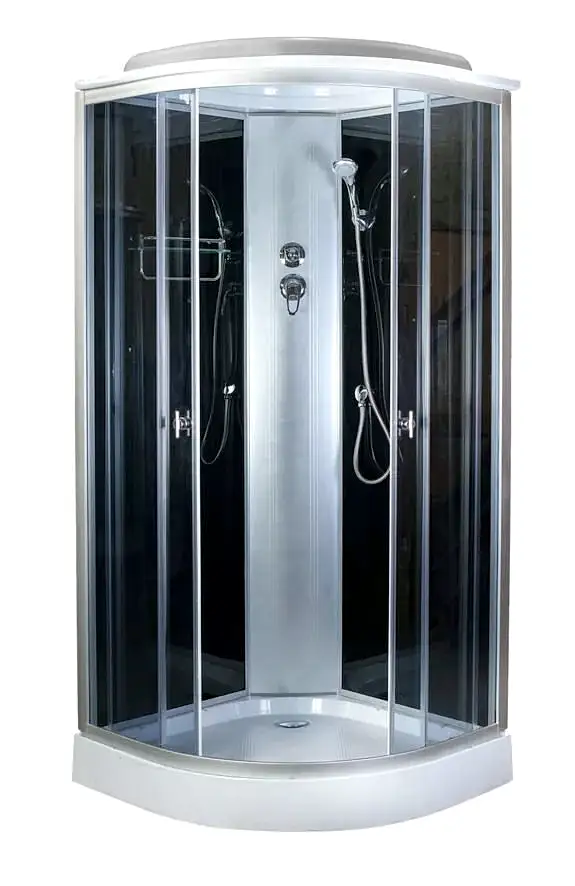 Душевая кабина Aquapulse 4021D grey black тонированное стекло 80*80*220