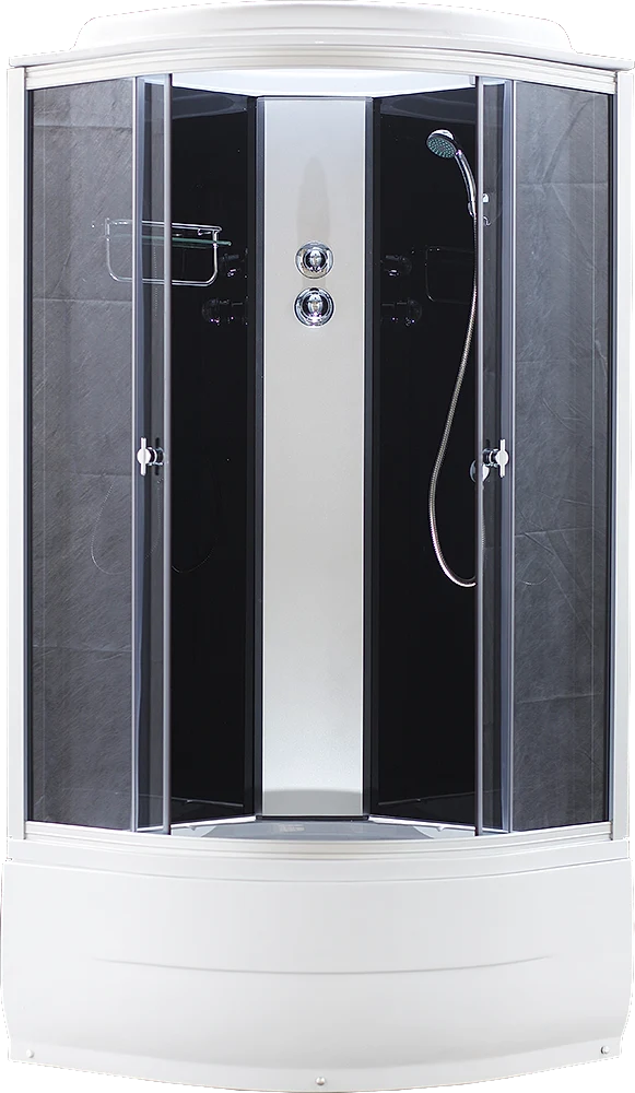 Душевая кабина Aquapulse 4002D grey black тонированное стекло 90*90*220