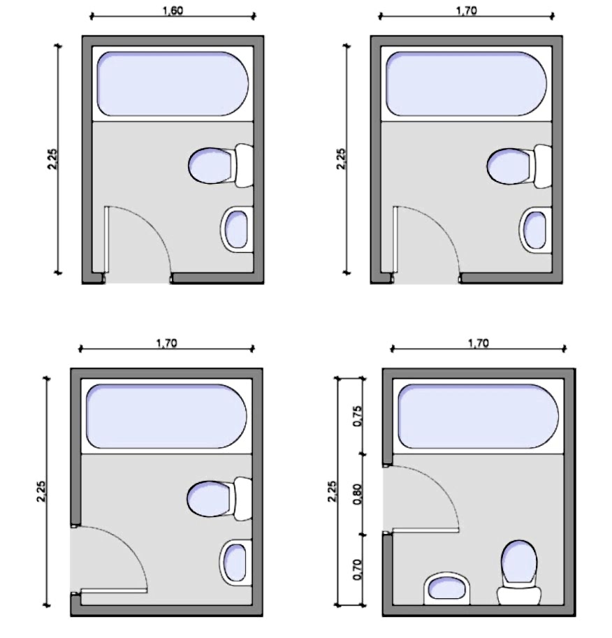 Планировка маленкой ванной комнаты