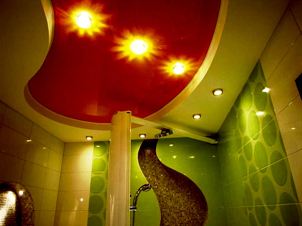 потолок в ванной 