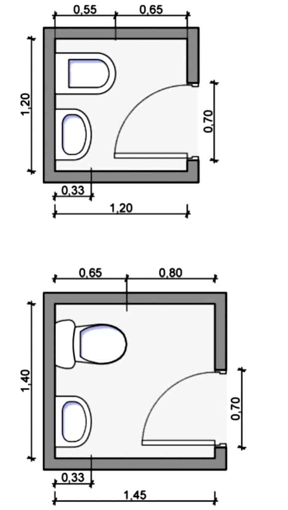 Планировка маленкого туалета