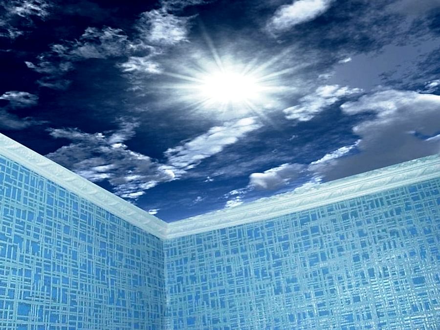 потолок небо в ванной комнате фото 8