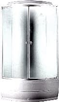 Душевая кабина Aquapulse 4001D fabric white; 80*80*45 (в/п)