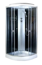 Душевая кабина Aquapulse 4021D grey black тонированное стекло 80*80*220