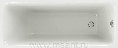 Акриловая ванна Aquatek Мия 170x70 без фронтального экрана, без гидромассажа, без опоры(каркаса)