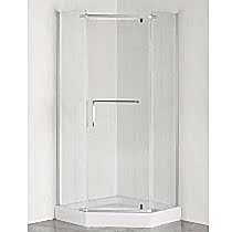 Душевое ограждение Comforty 31N, прозрачное стекло, с поддоном, 900*900*1975