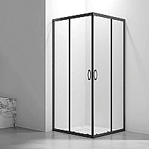 Душевой уголок Veconi Rovigo RV-101B 90x90, профиль черный