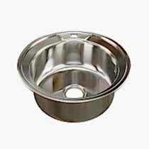 Мойка круг d 49 (0,8) вып 3 1/2 MIXLINE (глуб чаши 18см) с сифоном