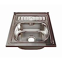 Мойка 50х60 (0,6) вып 3 1/2 MIXLINE 16см с сифоном