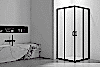 Душевой уголок Veconi Rovigo RV-101B 90x90, профиль черный