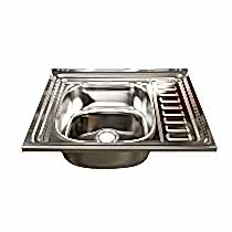 Мойка 60х50 (0,6) лев вып 3 1/2 MIXLINE 16см с сифоном