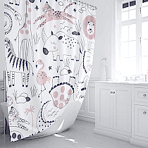 Штора для ванной Fixsen Africa FX-2510 180x200