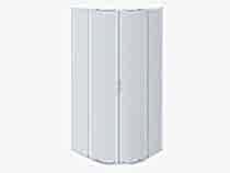 AQUATEK AQ NAA 2142-80 Душевой уголок 1/4 круга, двери раздвижные 800x800x2000, профиль хром, стекло прозрачное