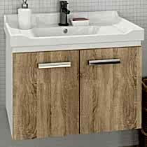 Тумба Comforty Рига 60 дуб сонома с раковиной Comforty 9335-60