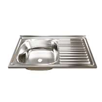 Мойка 80х50 (0,4) лев вып 1 1/2 MIXLINE 16 см