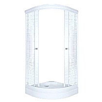 Душевой уголок Triton Стандарт 90х90 А АКВА - ПОЛОСЫ с поддоном +сифон E410CL