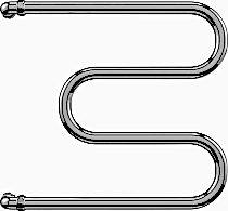 Полотенцесушитель водяной Terminus M-образный 25 3/4