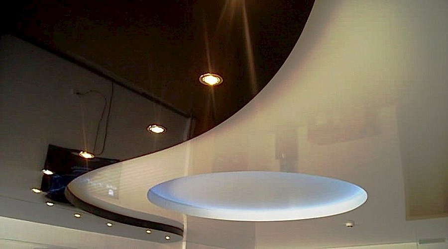 красивый натяжной потолок фото 11