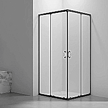 Душевой уголок Veconi Rovigo RV-101B 80x80, профиль черный