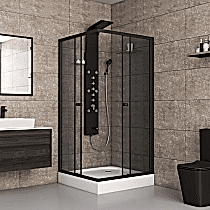 Душевой уголок Niagara Eco NG-009-14Q black, с поддоном