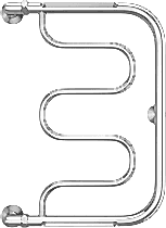 Полотенцесушитель водяной Terminus Фокстрот 600x400