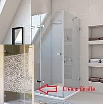 Душевой уголок Gutewetter TREND SQUARE GK-863PTWO 900х900 стекло GIRAFFE петли CH 27, ручка CH 113 (ВЫСТАВОЧНЫЙ ОБРАЗЕЦ!)