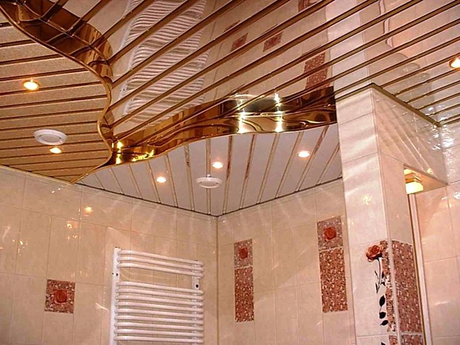 многоуровневый потолок из панелей фото 24