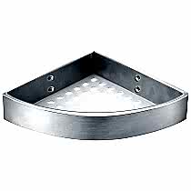 Полка угловая одноэтажная Azario подвесная, хром (AZ-833)